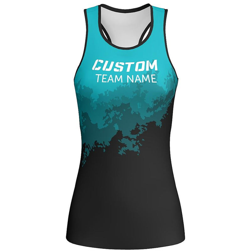 MOVE U Watercolor Custom Racerback Cheer Tank Top - VP1810M-The Teehive